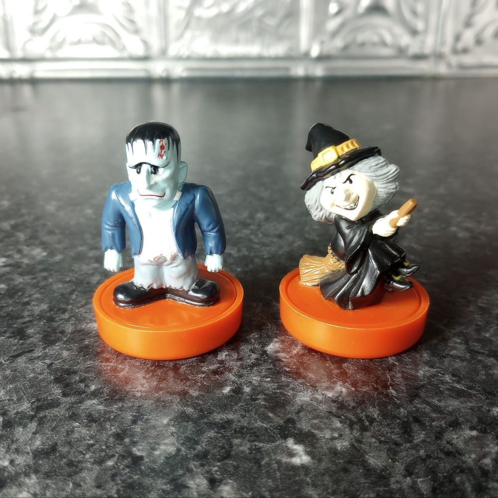 Russ Berrie And Company Vintage Halloween Stamps Frankenstein And Witch Stampers